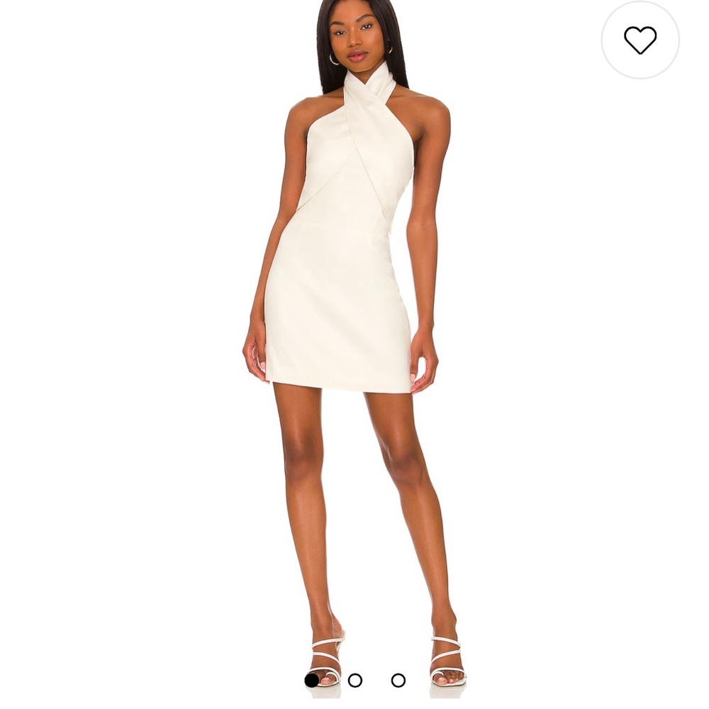 Sachin + Babi White Whisper Halter Dress